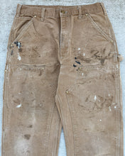 Load image into Gallery viewer, 1990s Carhartt Paint Distressed Double Knee Pants - Size 32 x 33
