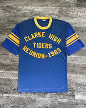 Load image into Gallery viewer, 1980s Champion Clarke High Reunion Mesh Single Stitch Jersey Tee - Size Medium
