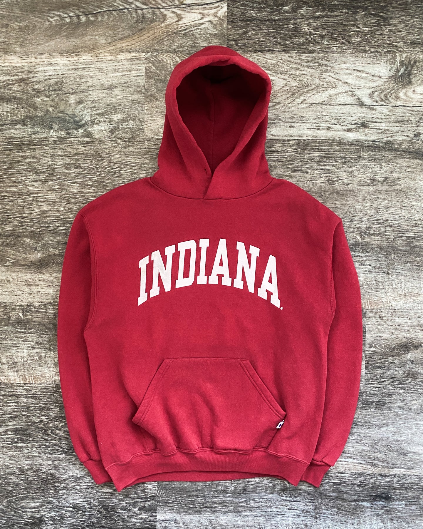 1990s Russell Athletic Indiana Hoodie - Size Medium