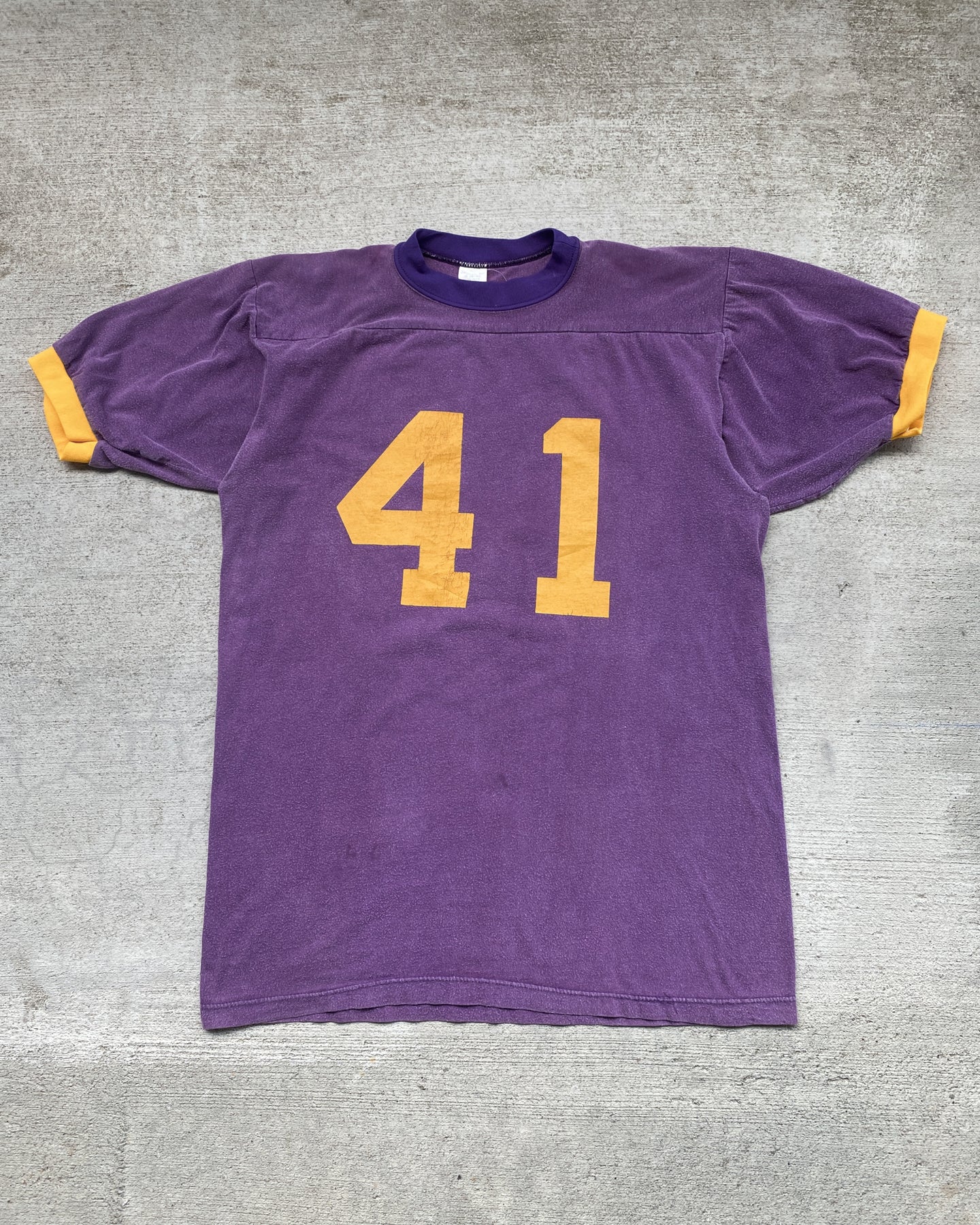 1970s Violet Football Jersey Shirt - Size Large