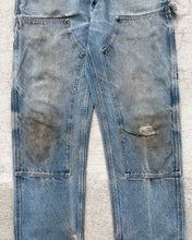 Load image into Gallery viewer, 1990s Carhartt Stained Denim Double Knee Pants - Size 34 x 30
