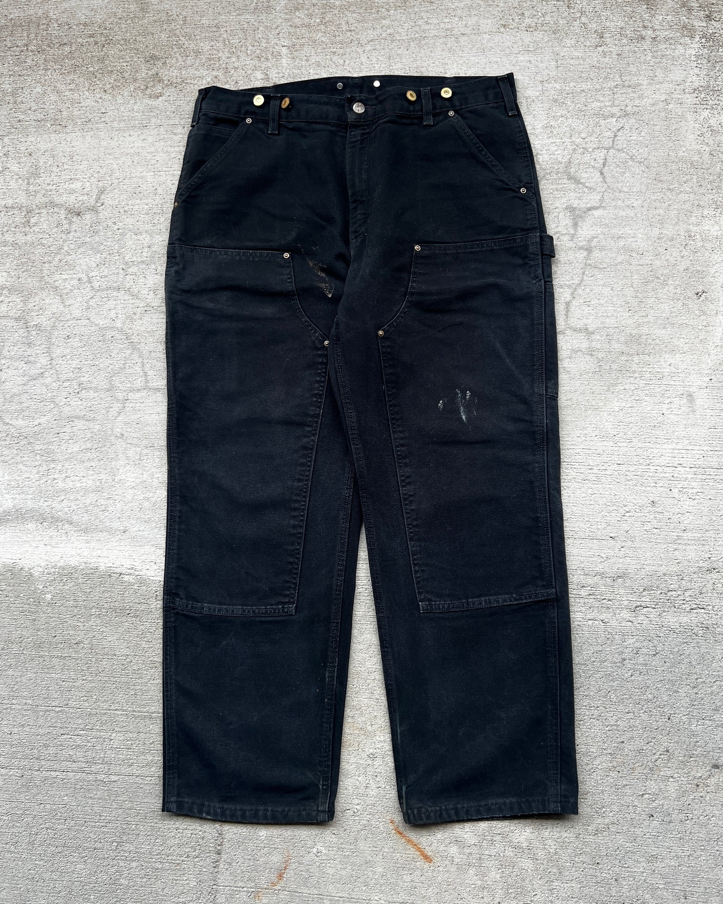 Carhartt Black Double Knee Pants - Size 38 x 30