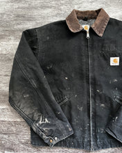 Load image into Gallery viewer, 1990s Faded and Painted Carhartt Detroit Work Jacket - Size X-Large
