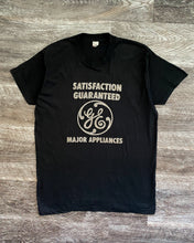 Load image into Gallery viewer, 1980s General Electric Single Stitch Black Tee - Size X-Large
