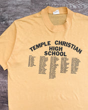 Load image into Gallery viewer, 1980s Temple Christian School Single Stitch Tee - Size Medium
