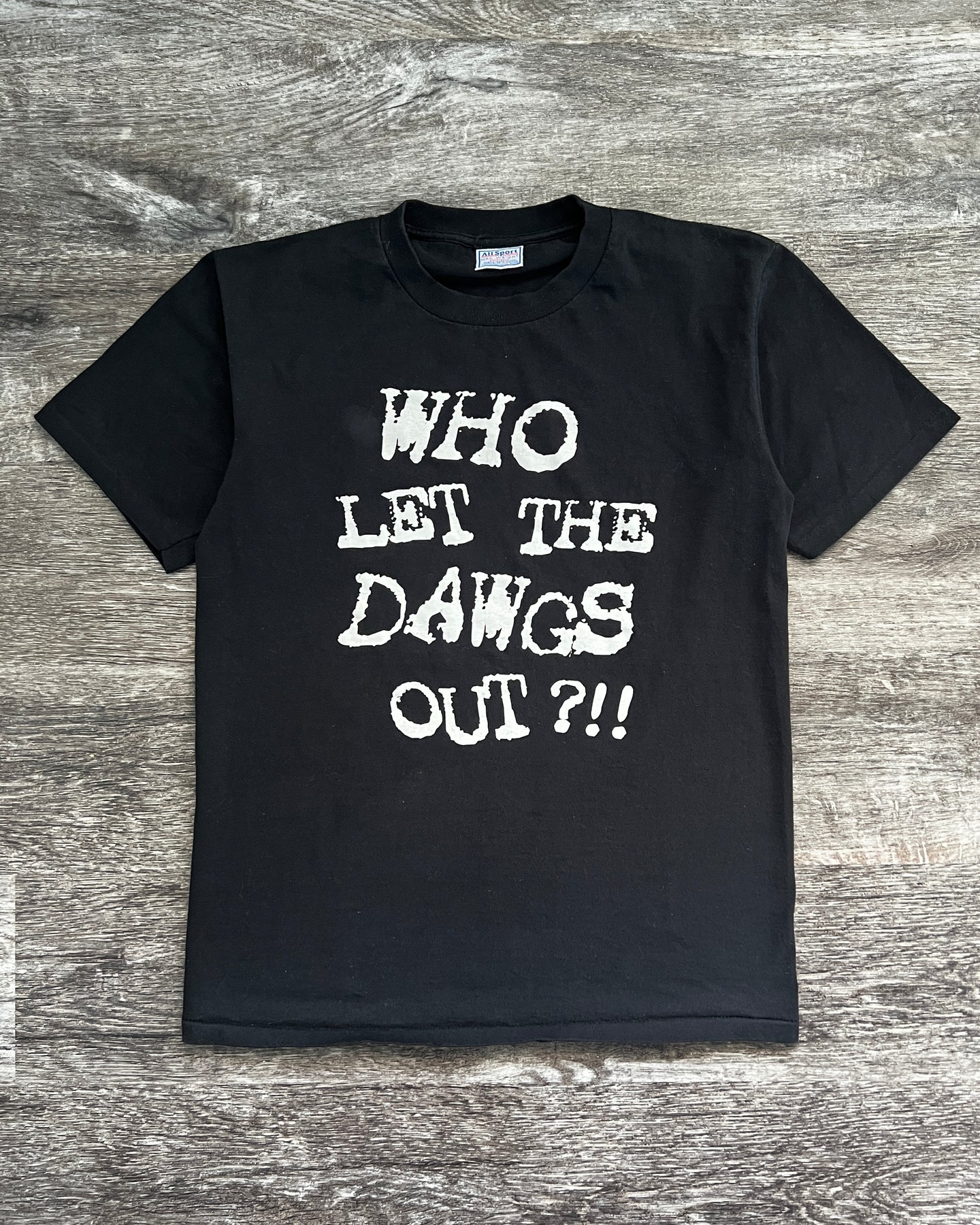 1990s Who Let the Dawgs Out? Single Stitch Tee - Size Large