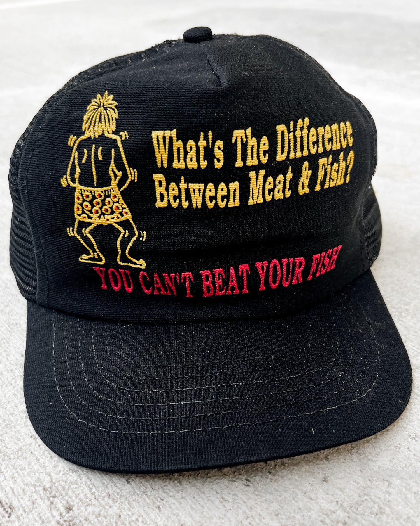 1980s Meat and Fish Snapback Trucker - One Size