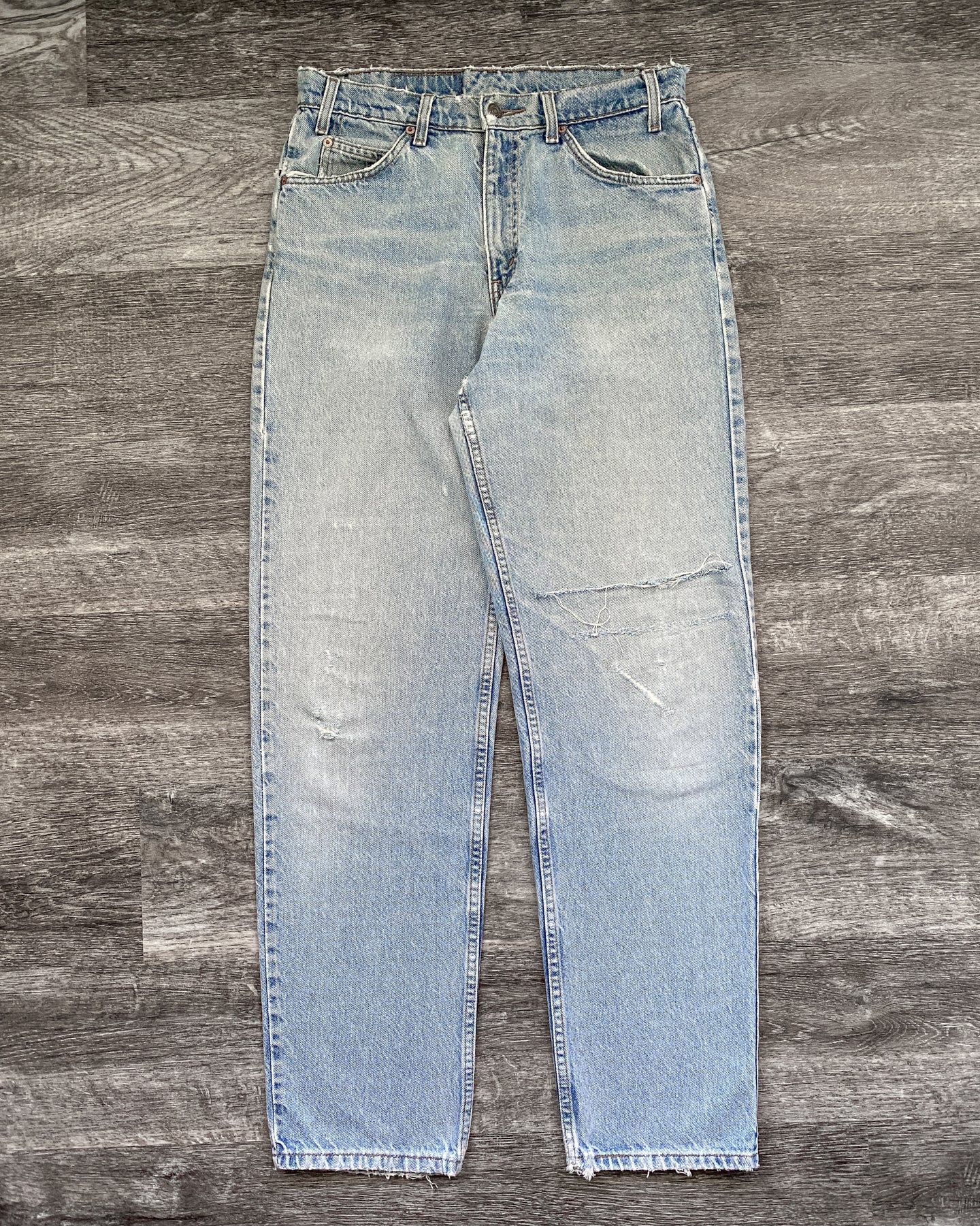 1990s Levi's Blowout and Repaired Orange Tab 550 - Size 32 x 33