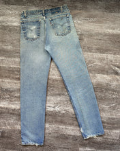 Load image into Gallery viewer, 1990s Levi&#39;s Sand Wash Distressed 505 - Size 34 x 33
