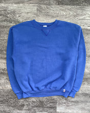 Load image into Gallery viewer, 1990s Russell Athletic Royal Blue Crewneck Sweatshirt - Size Medium
