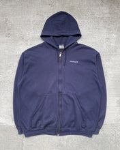 Load image into Gallery viewer, 1990s Carhartt Navy Embroidered Zip Up Hoodie - Size X-Large
