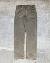 Load image into Gallery viewer, 1990s Levi&#39;s Distressed Olive 501 - Size 32 x 33
