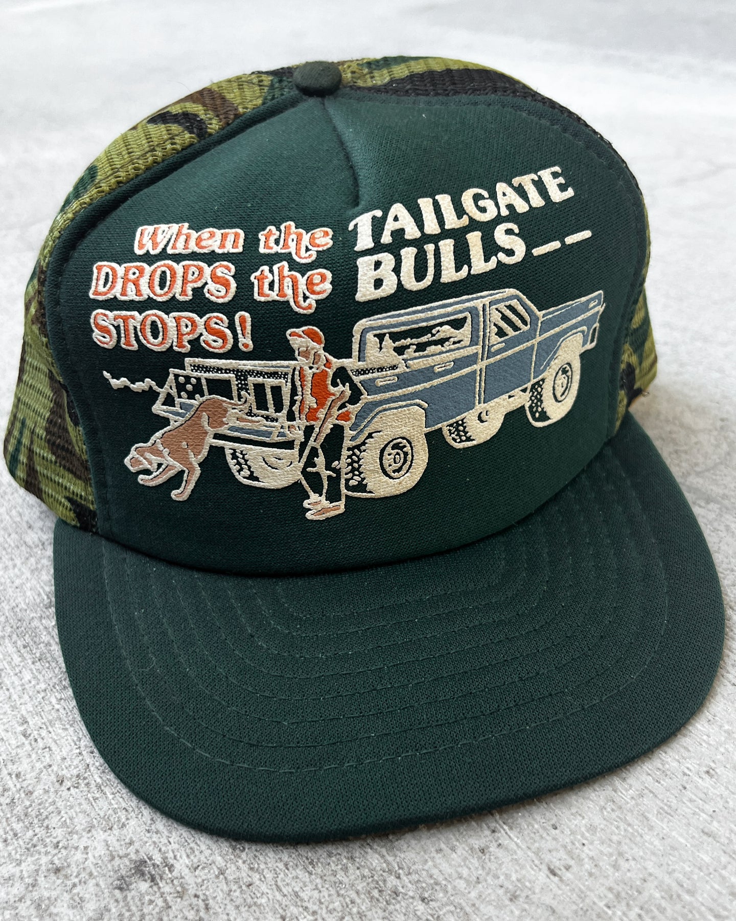 1980s When The Tailgate Drops Came Snapback Trucker Hat - One Size