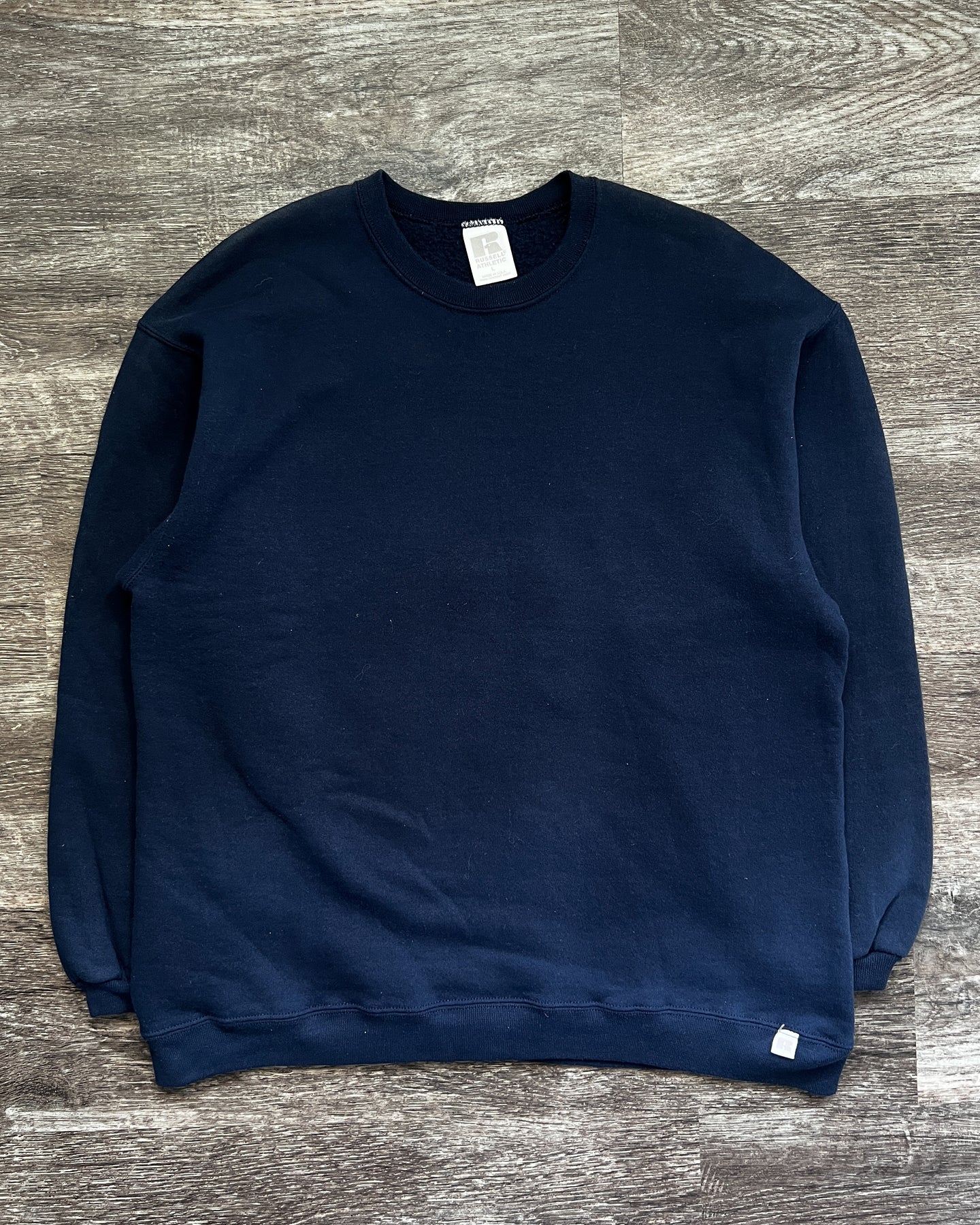 1990s Russell Athletic Navy Crewneck - Size Large