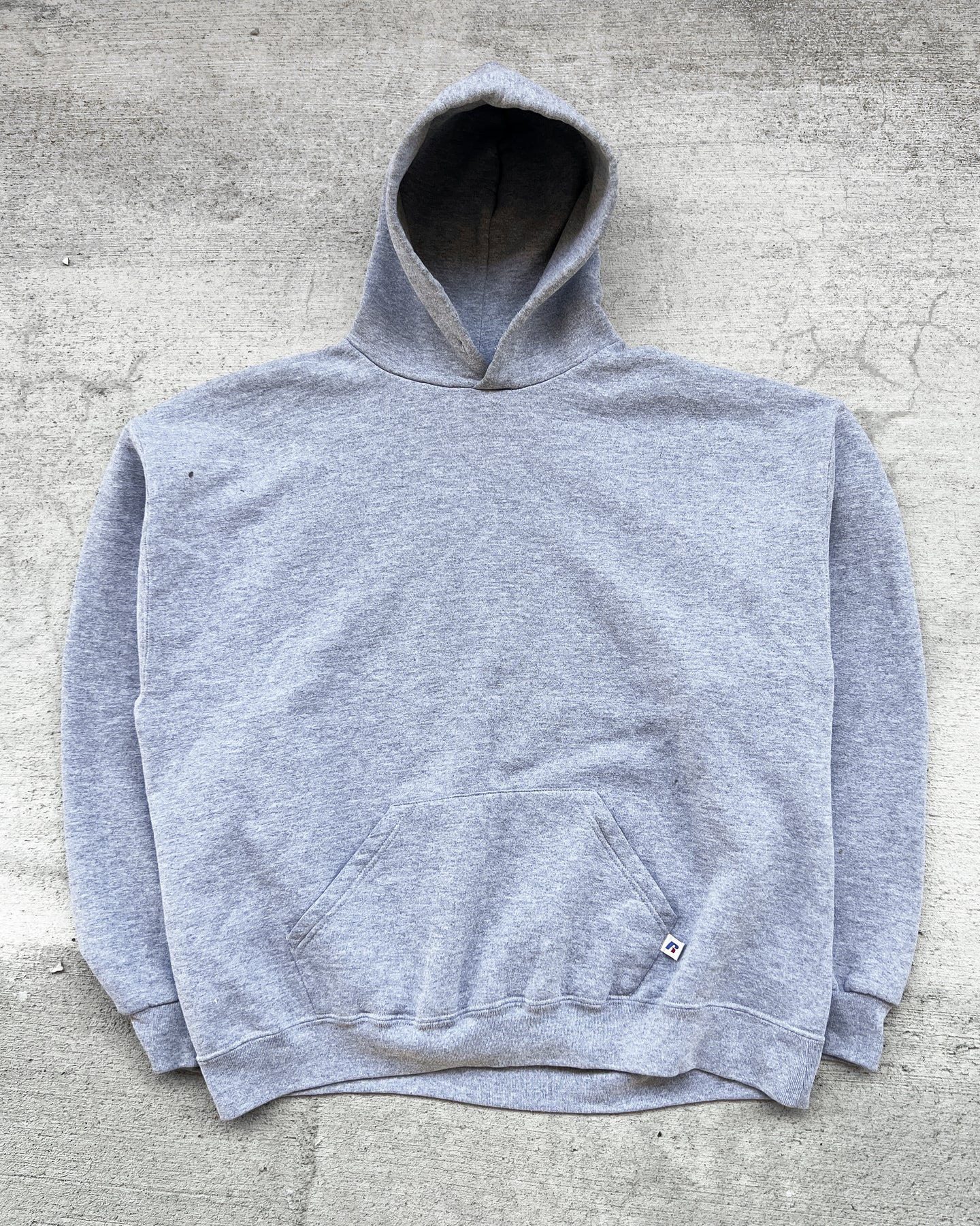 2000s Russell Athletic Heather Grey Hoodie - Size XX-Large