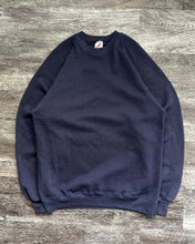 Load image into Gallery viewer, 1990s Raglan Cut Navy Crewneck - Size X-Large
