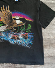 Load image into Gallery viewer, 1990s Eagle Landscape Single Stitch Hanes Beefy Tee - Size Large
