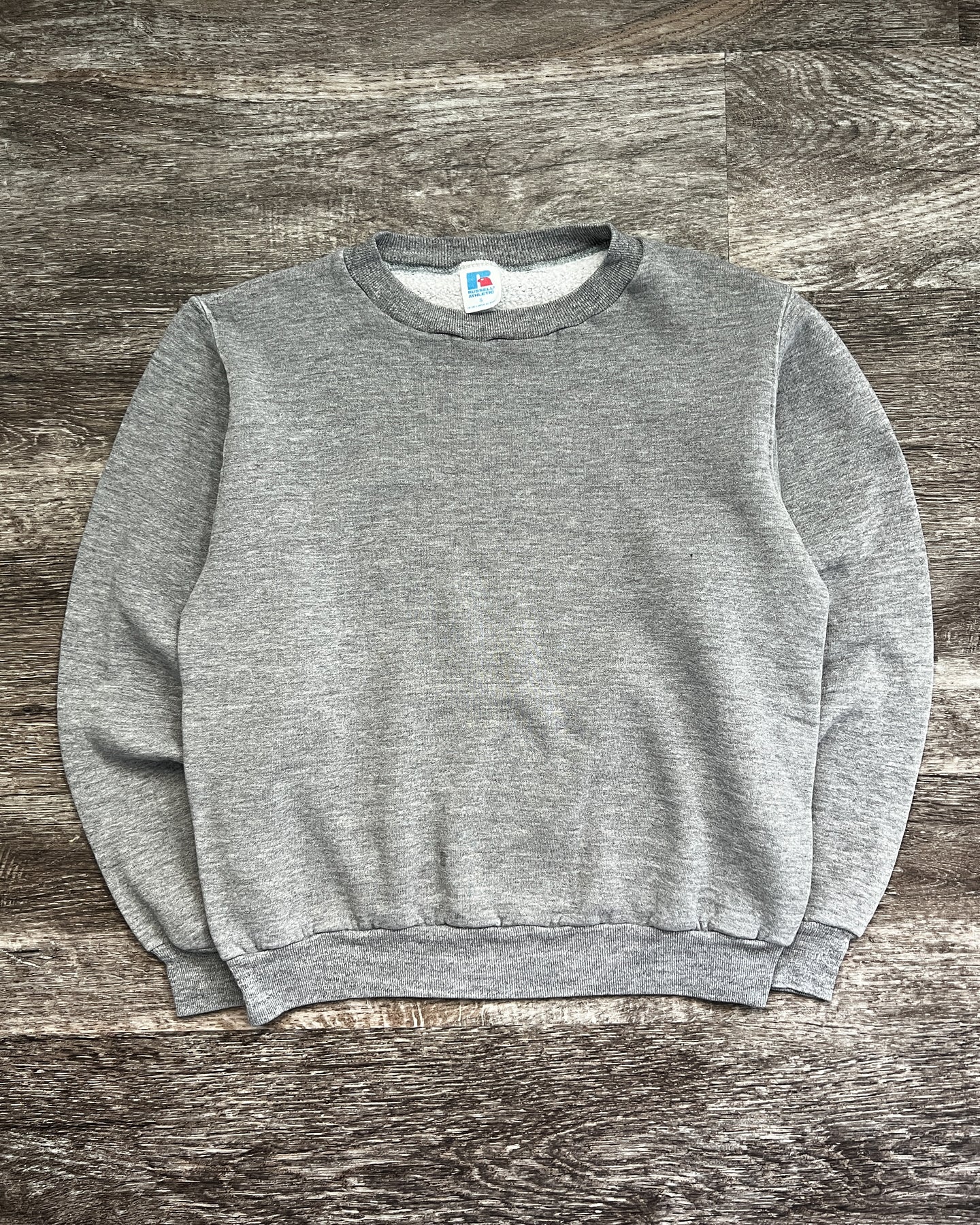 1980s Russell Athletic Grey Crewneck - Size Small