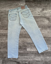 Load image into Gallery viewer, 1990s Levi&#39;s Distressed Light Wash 505 - Size 33 x 29
