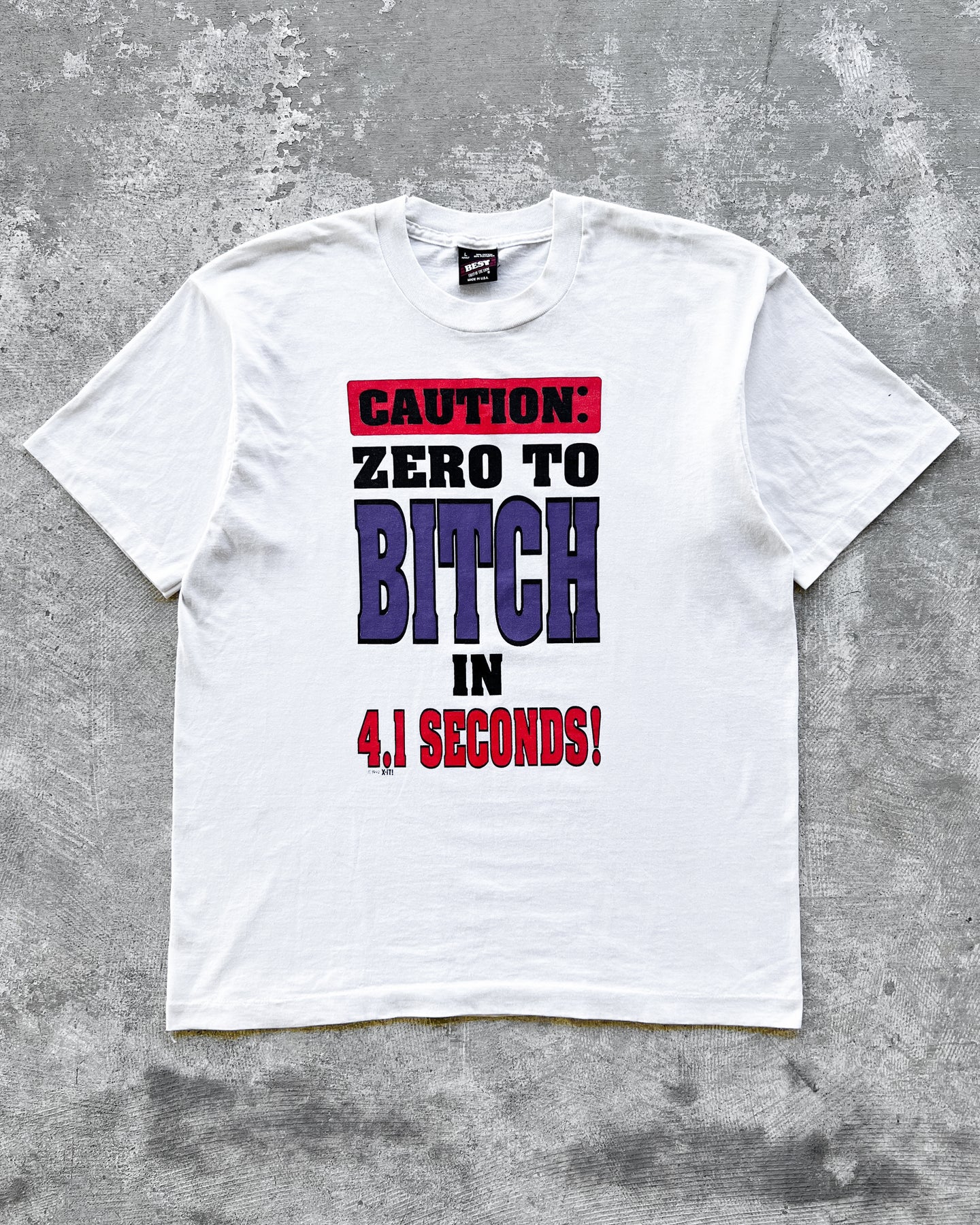 1990s Zero to Bitch in 4.1 Seconds - Size Large