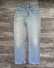 Load image into Gallery viewer, 1980s Levi&#39;s Light Wash Distressed 501 - Size 32 x 33
