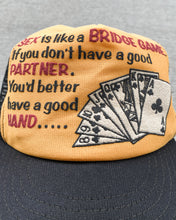 Load image into Gallery viewer, 1980s Sex is Like Bridge Trucker Hat - One Size
