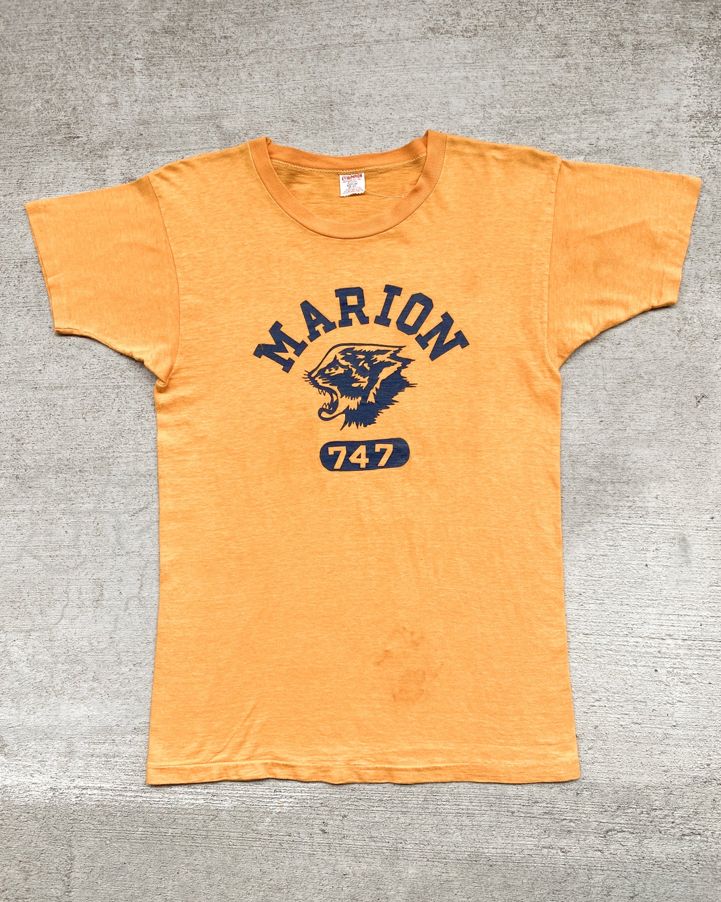 1950s Champion Running Man Marion Single Stitch Tee - Size Small