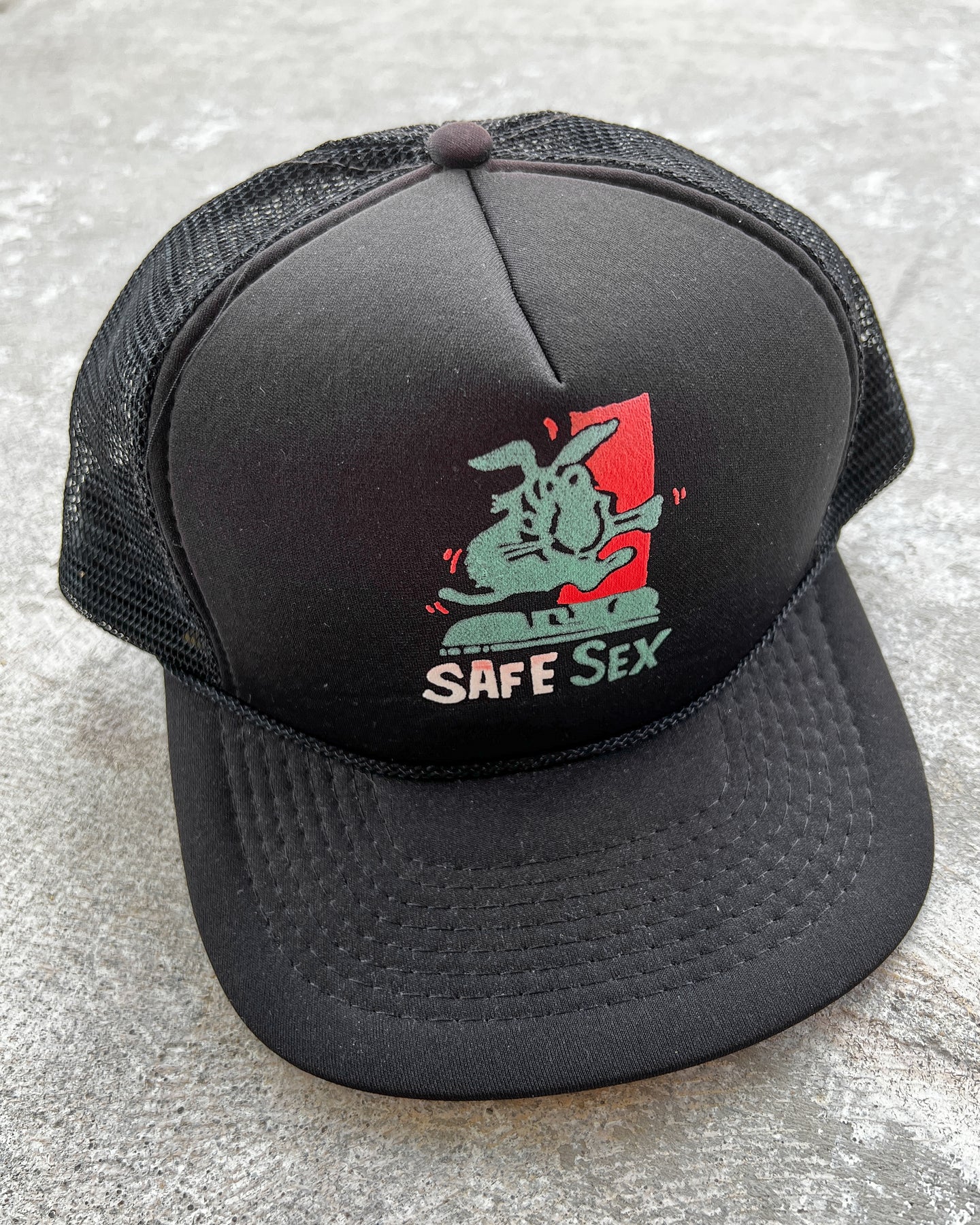 1990s Safe Sex Snapback Trucker Hat - One Size