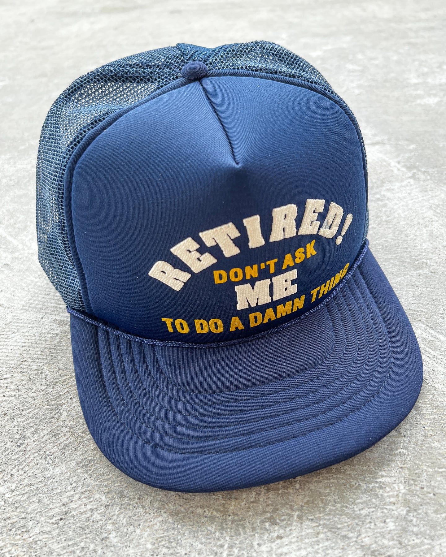 1990s Retired! Snapback Trucker Hat - One Size