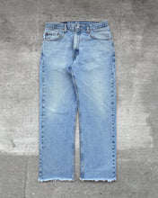 Load image into Gallery viewer, 1990s Levi&#39;s Light Wash 505 with Raw Hem - Size 33 x 28
