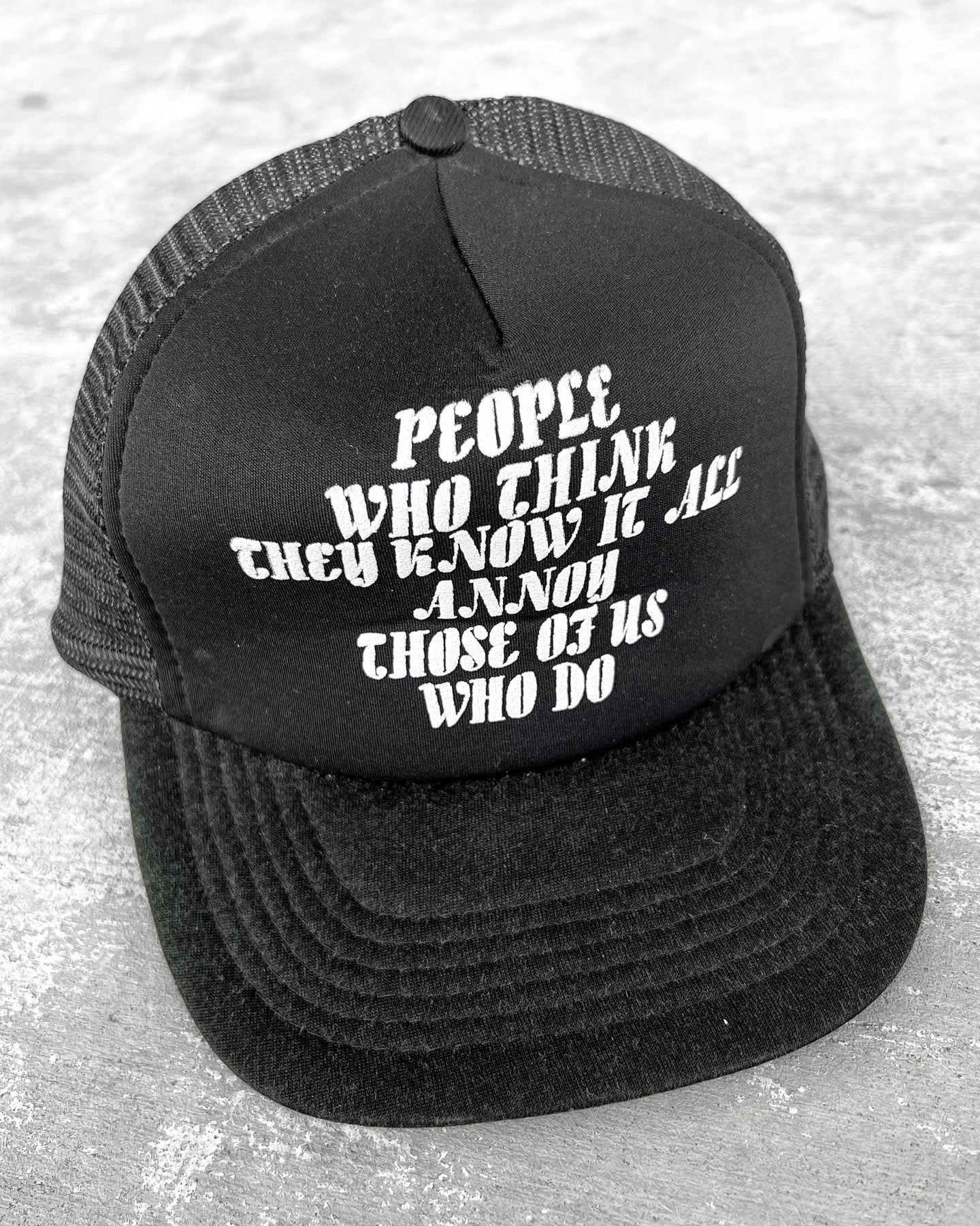 1980s People Who Think They Know it All Snapback Trucker Hat - One Size
