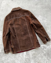 Load image into Gallery viewer, 1970s Handmade Suede Contrast Stitch Western Jacket - Size Medium
