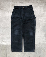 Load image into Gallery viewer, 1990s Carhartt Black Double Knee Work Pants - Size 30 x 27
