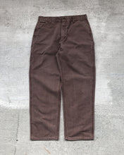 Load image into Gallery viewer, 1990s Carhartt Mud Brown Carpener Pants - Size 34 x 31
