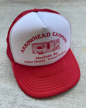 Load image into Gallery viewer, 1990s Arrowhead Campers Snapback Trucker Hat - One Size
