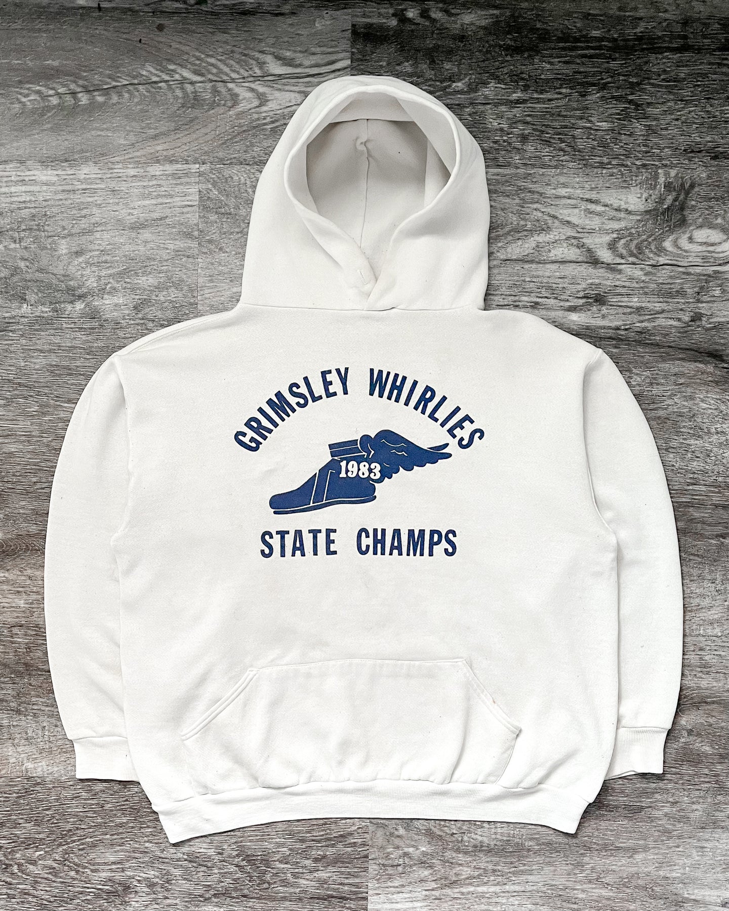 1980s Grimsley Whirlies State Champs Track Hoodie - Size Large