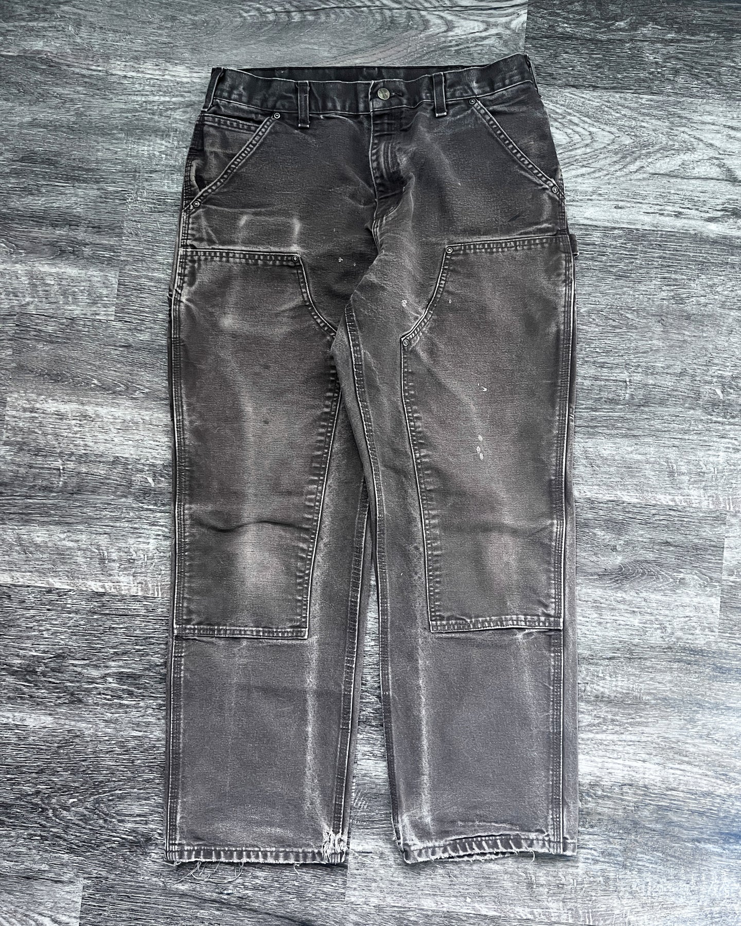 Carhartt Mud Brown Double Knee Carpenter Pants - Size 34 x 30
