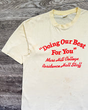 Load image into Gallery viewer, 1970s Thrashed Cream &quot;Doing Our Best&quot; Single Stitch Tee - Size Large
