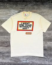 Load image into Gallery viewer, 1990s Cream I Went One Year Without Any Accidents Single Stitch Tee - Size X-Large
