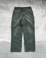 Load image into Gallery viewer, Carhartt Moss Green Carpenter Work Pants - Size 32 x 30
