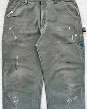 Load image into Gallery viewer, Carhartt Moss Green Painter Carpenter Work Pants - Size 35 x 29
