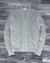 Load image into Gallery viewer, 1960s Grey Zip Up Cardigan - Size Large
