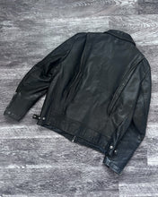 Load image into Gallery viewer, 1980s Black Leather Jacket - Size Large

