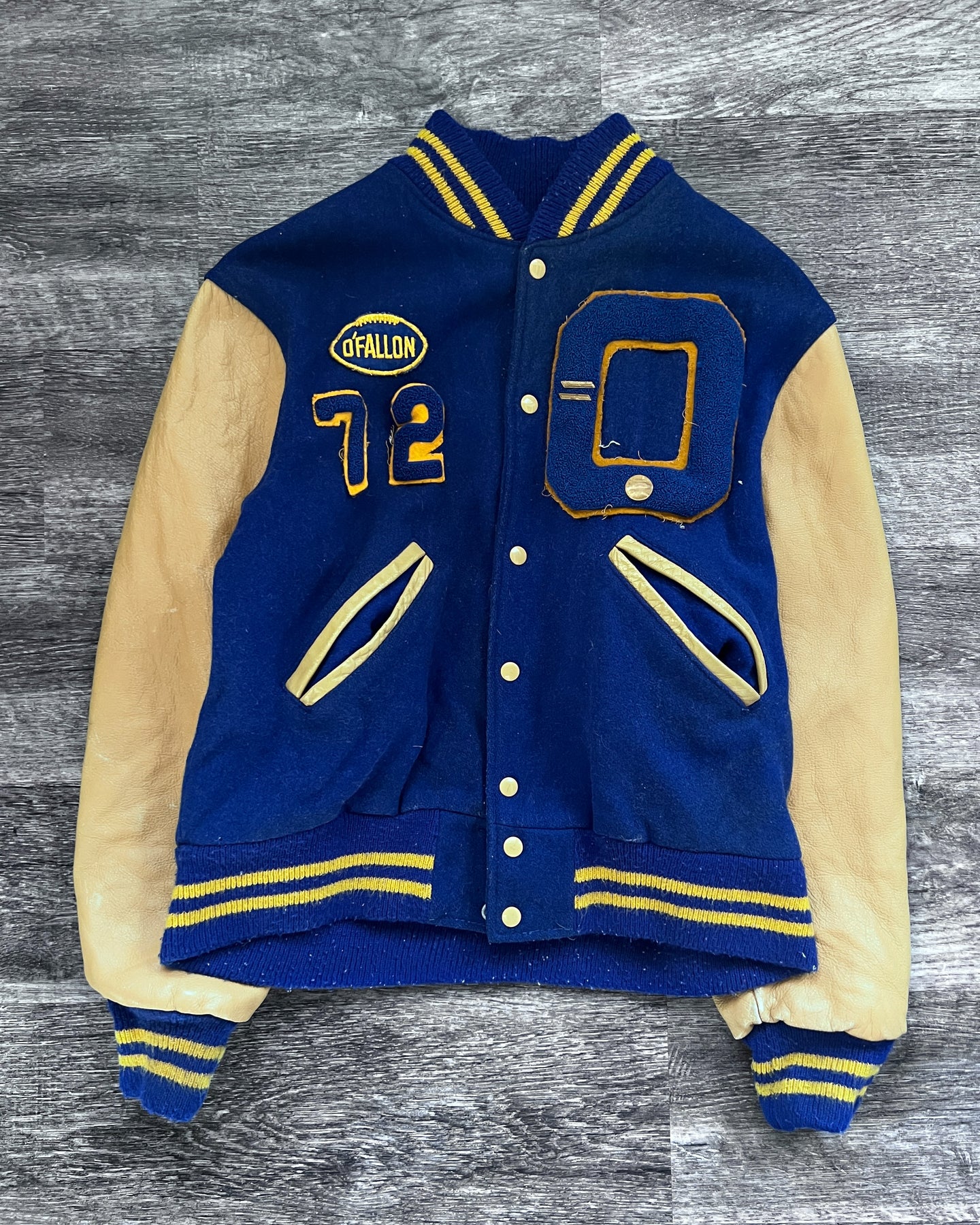 1980s O'Fallon Football Varsity Jacket - Size Large