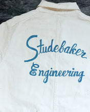 Load image into Gallery viewer, 1950s Chainstitched Studebaker Engineering Cut Off Work Jacket - Size Large
