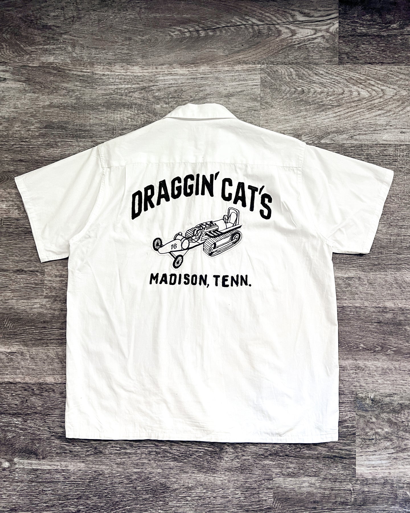 1960s Draggin Cats Work Shirt - Size Large