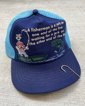 Load image into Gallery viewer, 1980s Fisherman Trucker Snapback Hat - One Size
