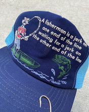 Load image into Gallery viewer, 1980s Fisherman Trucker Snapback Hat - One Size
