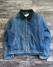 Load image into Gallery viewer, 1970s Well Worn Denim Work Jacket - Size Large

