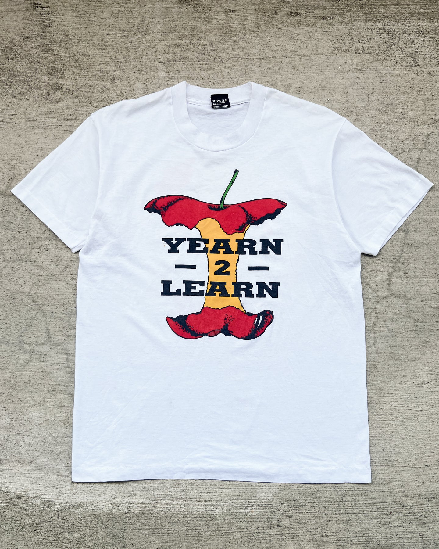 1990s Yearn 2 Learn Single Stitch Tee - Size Large